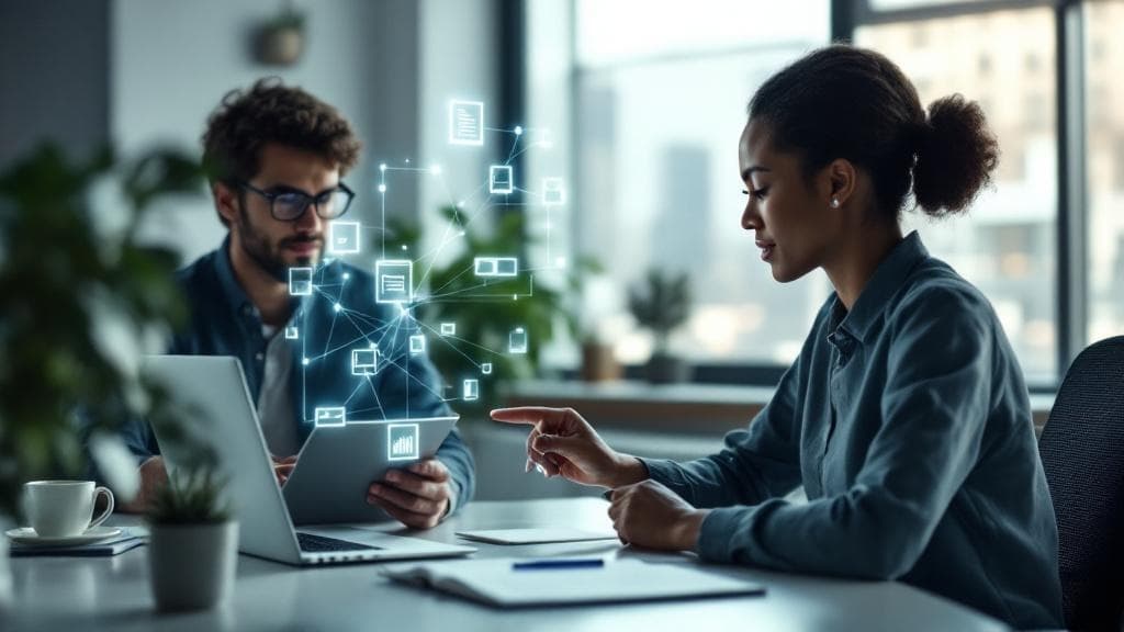 Team collaborating with schema-aware synthetic data tools