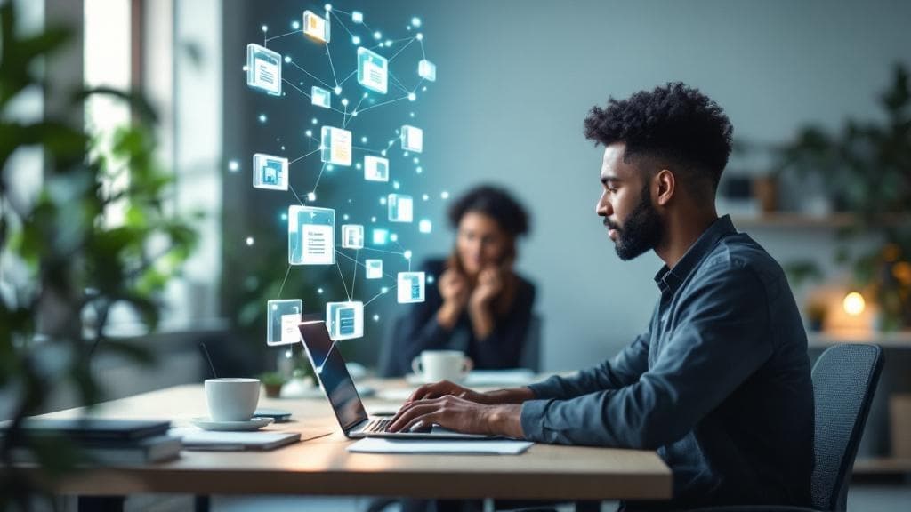 Data engineer working with interconnected data schemas